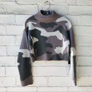 Grey cropped cropped sweater Small